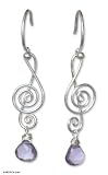 Amethyst dangle earrings, 'Thai Melody'