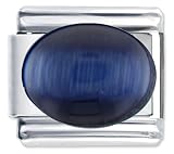 Azurite Stone Italian Charms Bracelet Link