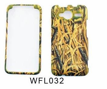 HTC EVO SHIFT 4G HUNTER SERIES/ CAMOUFLAGE/ CAMO WITH SHEDDER GRASS SNAPON, CASE, COVER, FACEPLATE