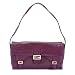 Fendi Burgundy Baguette Leather Shoulder Handbag