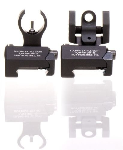 Troy Industries Micro HK Style Front and Rear Folding Battle Sight (Black)