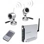 Mambate 2 pack PERIPHERAL NightVision OUTDOOR 4-Channel WIRELESS 330ft Night Vision CMOS CAMERA (2) W/RECEIVER & REMOTE control