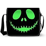Women Classic Fabric Shoulder Bags Messenger Bags Briefcase-Jack Skellington Print