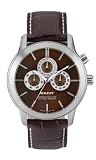 Gant GW10363 Gents Brown Dial Multifunctional Leather Strap Watch