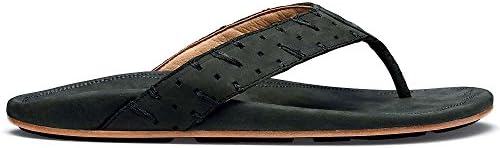 OluKai Polani Sandal - Men's Black / Black 10