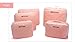 Bill & Candy Bag in bag 5 pieces set travel packing cube in Pink