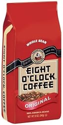 Eight O'Clock Coffee, Original Whole Bean, 12-Ounce Bag (Pack of 4)
