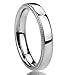 4MM Stainless Steel Wedding Band Ring Milgrain Edges Domed Classy Ring (5 to 12) For Unisex Women & Men