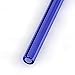 Hummingbird Glass Straws Blue and Green Bent Combo 9 in x 9.5 mm 2 Pack With Cleaning Brush