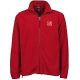 Antigua Nebraska Cornhuskers Scarlet Score Full Zip Jacket