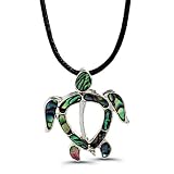 Paua (Abalone) Shell Turtle Inspired Design Pendant ~ Leelo Jewelries