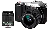 Pentax K-01 SLR Digital Kamera (16 Megapixel, 4-fach opt. Zoom, 7,6 cm (3 Zoll) Display, Full-HD Video, bildstabilisiert) inkl. 18-55mm und 50-200mm schwarz