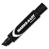 Avery Marks-A-Lot Jumbo Chisel Tip Permanent Marker, Black, 1 Pen (24138)
