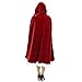 CA Mode Women Christmas Mrs Santa Claus Cloak Xmas Costume Cappa Cloak Cape