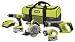 RYOBI 18V 4 Tool ONE+ Lithium 18 Volt Combo Kit