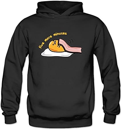 CAILING Women's Gudetama Custom Sweatshirt Hoodie Black M