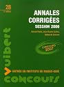 Annales Corrig&eacute;es Session 2006 Entr&eacute;e en instituts de Masso-Kin&eacute;