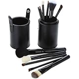 Abody 12pcs Professional Makeup Brush Set Cosmetic Brush Kit Makeup Tool with Cup Leather Holder Case