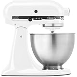 KitchenAid KSM75WH 4.5-Qt. Classic Plus Stand Mixer - White