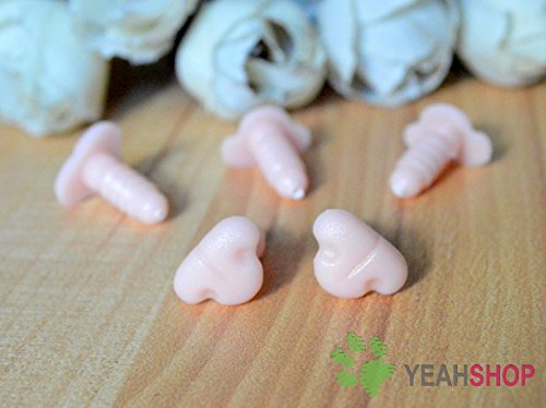 12mm Fleshcolor Cat Nose / Safety Nose / Plastic Nose - 5pcs