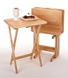 5pc TV Rectangular Table Set in Natural Finish By Winsome Wood