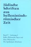 J&uuml;dische Schriften aus  hellenistisch-r&ouml;mischer Zeit (JSHRZ): Die Apokalypse Abrahams: 5 - B. Philonenko-Sayar, Marc Philonenko