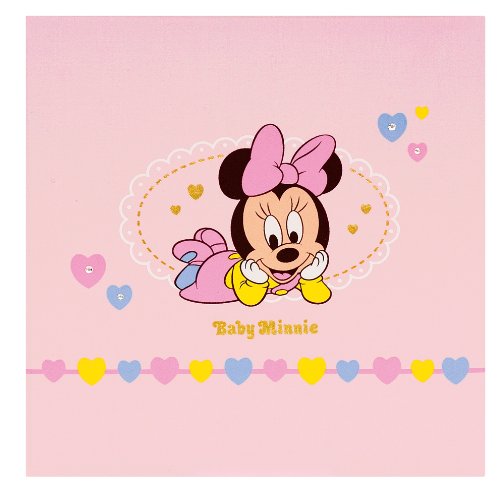 ディズニーシリーズ フエルアルバム誕生用/100年台紙 京友禅染表紙 ビス式/デミサイズ ベビーミニー