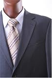 Men's Super 140's 100% Wool Single Breasted 2 Button Charcoal Microcheck Dress Suit Flat Front***New for the Season!!!