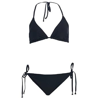 Buy 2 Pc Bikini Set Black Top & Bottom by Marina West