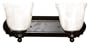 Yosemite Home Decor 92192VB Mahogany 18-Inch 2-Light Bathroom Vanity, Venetian Bronze