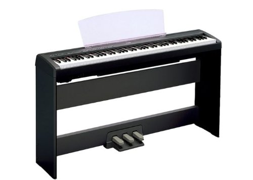 Yamaha P-105 88-Key Weighted-Action Digital Piano with L85 Wood Stand Black
