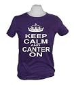 Keep Calm and Canter on' Purple skinni fit t-shirt
