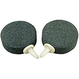 Pawliss Aquarium Fish Tank Bubble Stone Ceramic Air Diffuser 1.6" 2 Pack