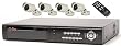 Q-See Q4DVR4CM 4 Channel Digital Video Recorder w/160GB Hard Drive & 4 CMOS Camera Kits (Color)