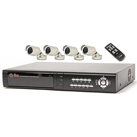 Q-See Q4DVR4CM 4 Channel Digital Video Recorder w 160GB Hard Drive and 4 CMOS Camera Kits... by Q-See