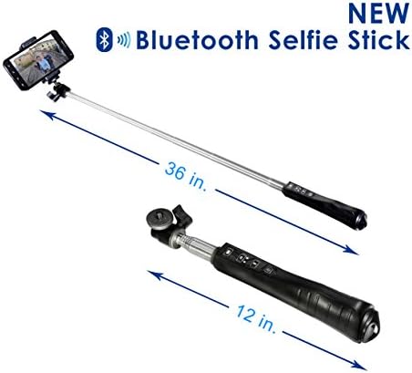 Selfy stick cell phone monopod for iphone, Samsung etc.     Includes inbuilt bluetooth shutter remote function.     Lightweight + Portable selfie pole for camera and Dslr.     Ball head design for easy rotation and angles.     3 ft extension that easily twists to open and retract.     Dslr's are attachable via the universal ¼ inch screw hole.