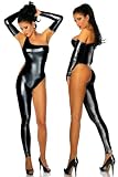 Produkt-Bild: LH-Dessous -11957 (schwarz) Gr&ouml;&szlig;e S-M. Super scharfer asymetrischer Overall im Metallic-Look. Anschmiegsam wie eine zweite Haut