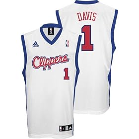 Baron Davis White Adidas NBA Replica Los Angeles Clippers Jersey