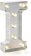 Darice Silver Metal Marquee Letter 9.875"-I