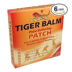 Tiger Balm Patch, Pain Relieving Patch, 5-Count Packages (Pack of 6)