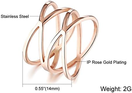 Valanthe Hypoallergenic Elegant Rose Gold Plated Hollow Nest Female Ring