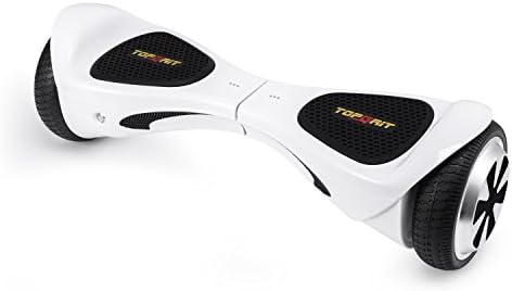 TopGrit Mini Hands-Free 6.5 Inches Dual-Wheel Self Balancing Scooter Features Latest Security Technology And Top Capability, White