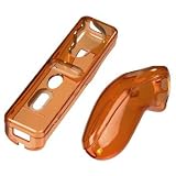 Hama Hardcase Set fuer Nintendo Wii Fernbedienung transparent orange