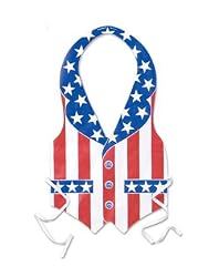Plastic Patriotic Vest Costume Accessory