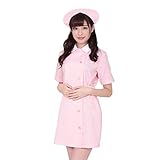 AKIBAパステルピュアナース ナース服 コスチューム ピンク レディース Mサイズ