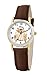 Disney Women's D085S007 Princess Brown Leather Strap Watch