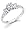 Size - 4 - 14k White Gold Three 3 Stone Round Diamond Engagement Anniversary Past Present Future Ring (3/4 cttw, G-H Color, I1 Clarity)