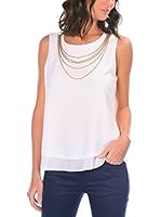 Bleu Marine Blusa (Blanco)
