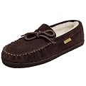 Men's Brumby Suede Moccasin Slipper - Brown