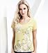 Pure Cotton Scoop Neck Floral Top